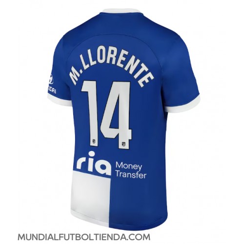 Camiseta Atletico Madrid Marcos Llorente #14 Segunda Equipación Replica 2023-24 mangas cortas